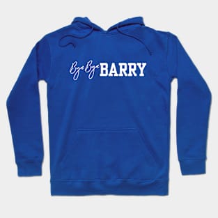 Bye Bye Barry - Title Typograph Dark Color Hoodie